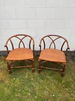2 Rattan Stühle Vintage Mid Century Boho Lounge Balkon Garten Hamburg-Nord - Hamburg Eppendorf Vorschau