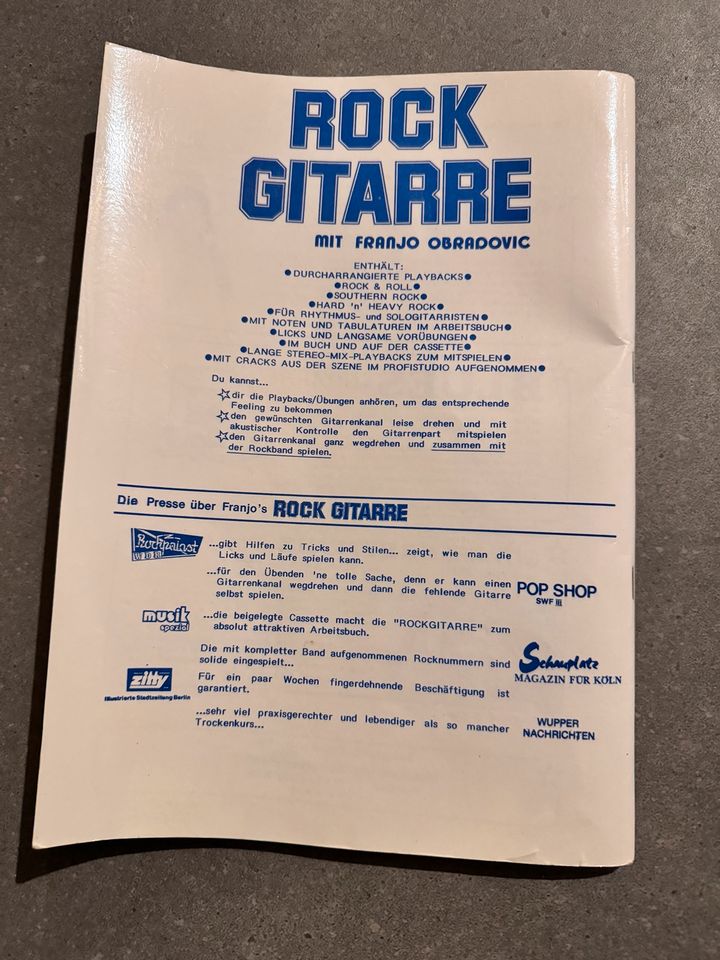 Gitarrenbuch Rock Gitarre - 1995 in Schwülper