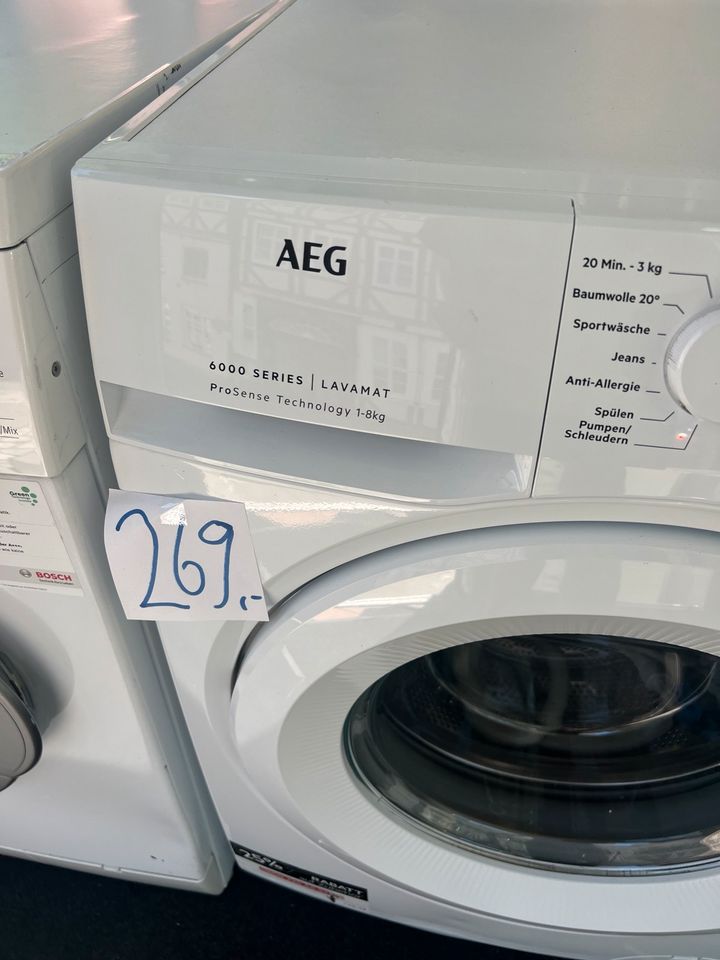 AEG Waschmaschine 8Kg 1 JAHR Gewährleistung + Lieferung ✅ in Peine