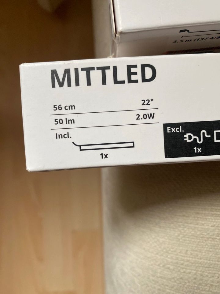 2x IKEA Mittled LED Leiste 56cm NEU in Mannheim