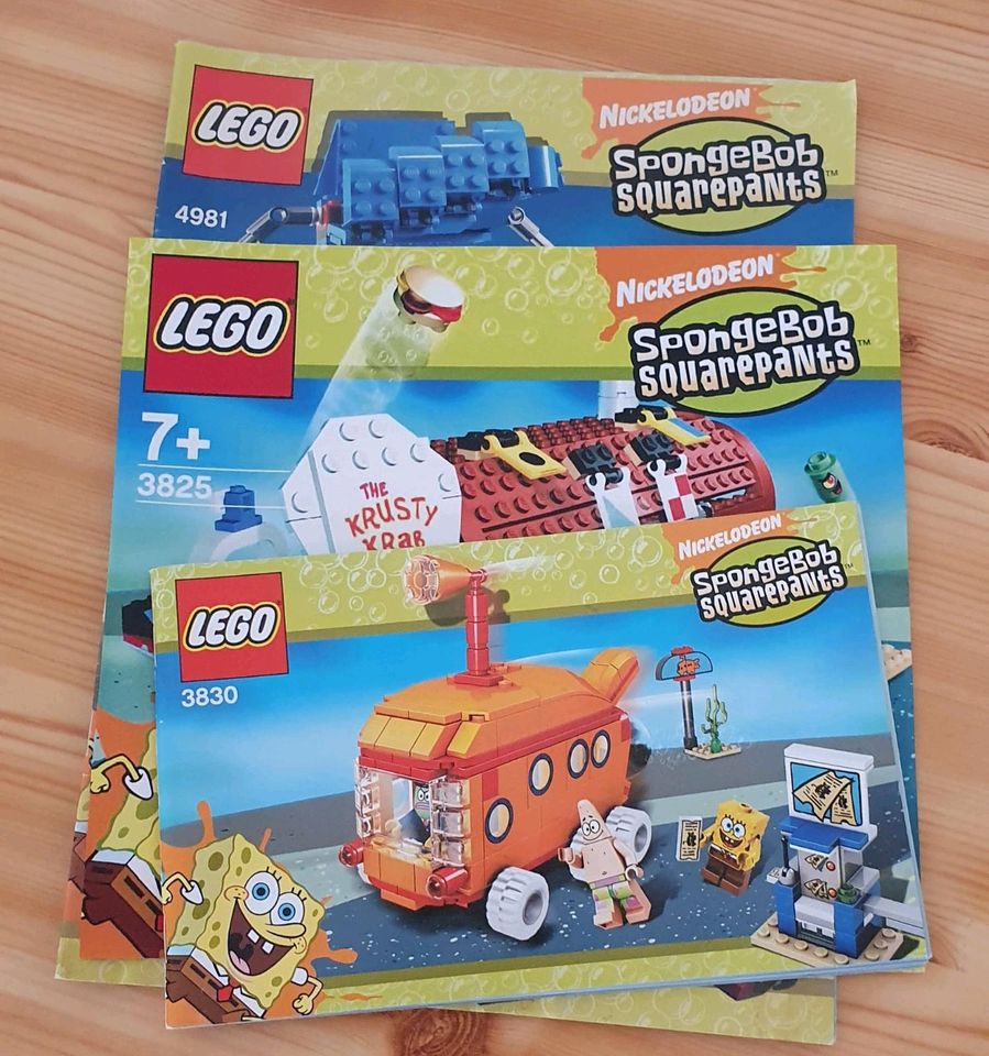 Lego 3 Spongebob Set's 3825/3830/4981 Konvolut mit Ba's in Oberkrämer