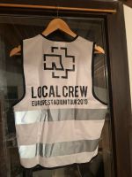 Rammstein Local Crew Weste Shirt Tour 2019 European Stadium Bayern - Bad Füssing Vorschau