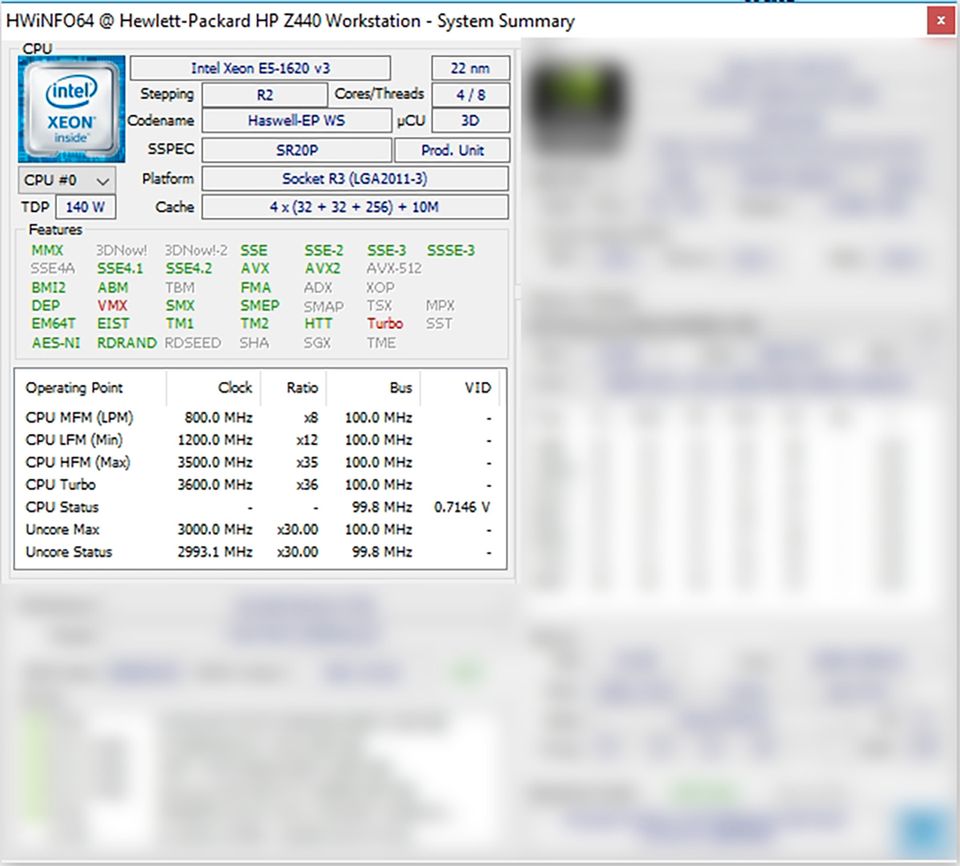 Intel Xeon E5-1620 v3 4x 3.50GHz in Bremen