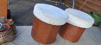 Vintage Plüschhocker -Truhen DDR Sachsen-Anhalt - Osternienburger Land Vorschau