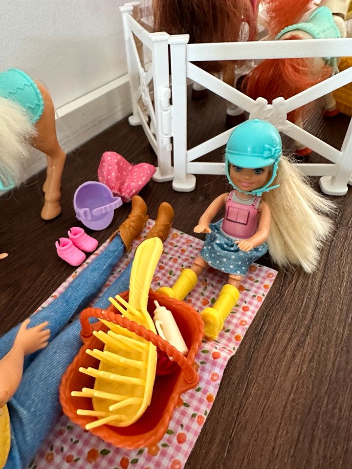 Mattel#Barbie#Reitspaß#Puppe#Chelsea#Pferd#Pony#stall#set#paket in Stuttgart