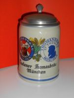 Bierkrug mit Zinndeckel , Paulaner Salvator-Thomasbräu München Niedersachsen - Werlte  Vorschau