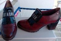 Trotteur Hochfrontpumps Tamaris Gr.40 Leder Bordeaux Rot München - Maxvorstadt Vorschau