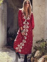 besticktes Fable Midikleid Free People Boho Gypsy XS S Maxikleid Baden-Württemberg - Durmersheim Vorschau