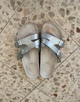 Birkenstock • Silber Riemen • Größe 37 Nordrhein-Westfalen - Leverkusen Vorschau