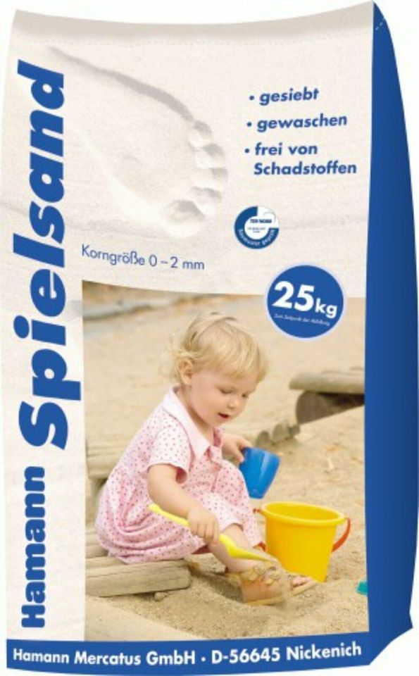 Spielsand gewaschen 45 x 25 kg   132,75 € Dortmund in Dortmund