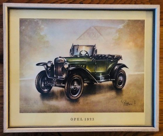 Kunstdruck Vintage, Poster, Plakat, Bild - zweimal Oldtimer, in Leinfelden-Echterdingen