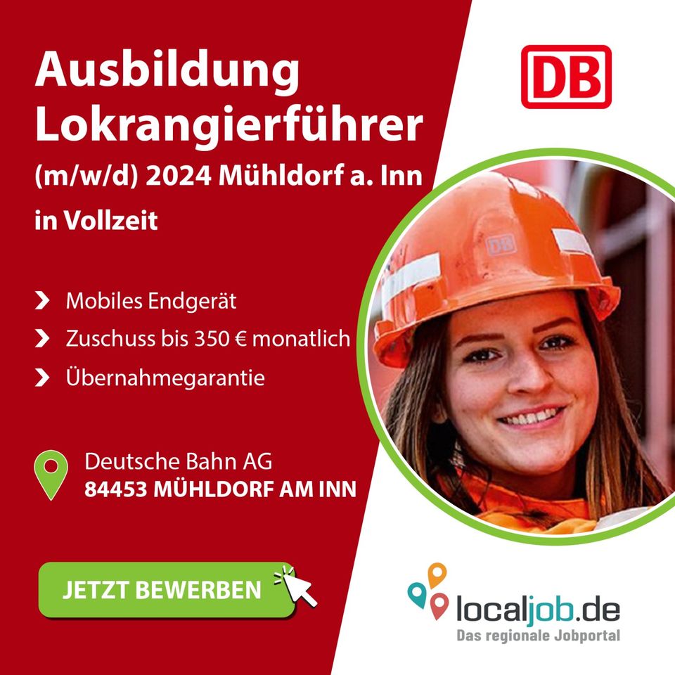 AZUBI zum Lokrangierführer (m/w/d) in Mühldorf am Inn gesucht | www.localjob.de in Mühldorf a.Inn