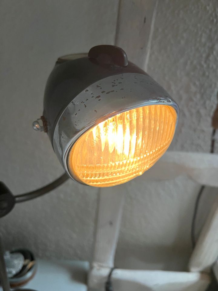 Tischlampe upcycling coole Lampe alt Fahrrad in Ratingen