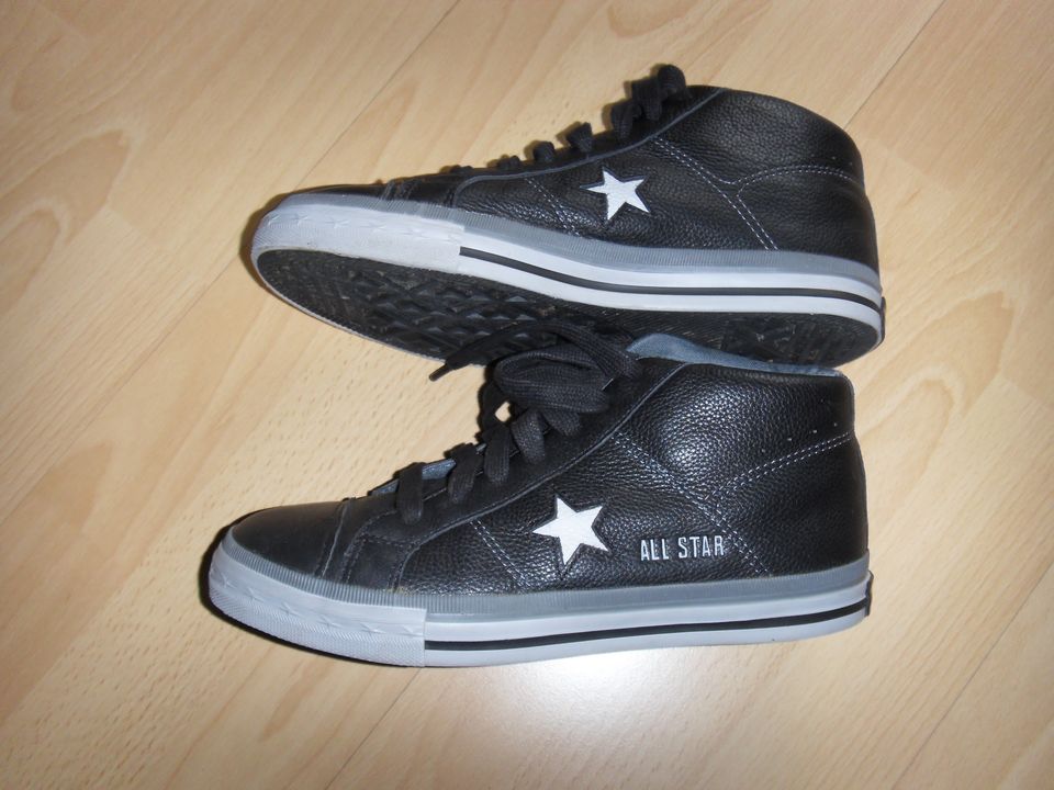 Converse All Star Mid Leather Leder Blau Gr.39 in Hamburg