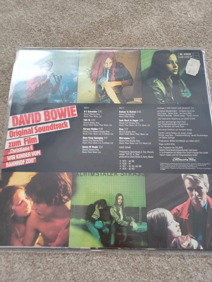 David Bowie Let's Talk Picture LP Die Kinder vom Bahnhof Zoo in Loxstedt