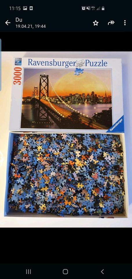 Ravensburger Puzzle 3000 Teile San Francisco bei Nacht in Frensdorf