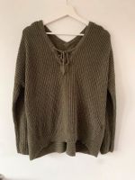 Strickpullover khaki Only Schnürung M Nordrhein-Westfalen - Leverkusen Vorschau