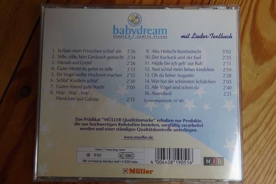 4 CD Mutter und Baby Einschlafmusik Spieluhrmelodien Kinderlieder in Altenkirchen