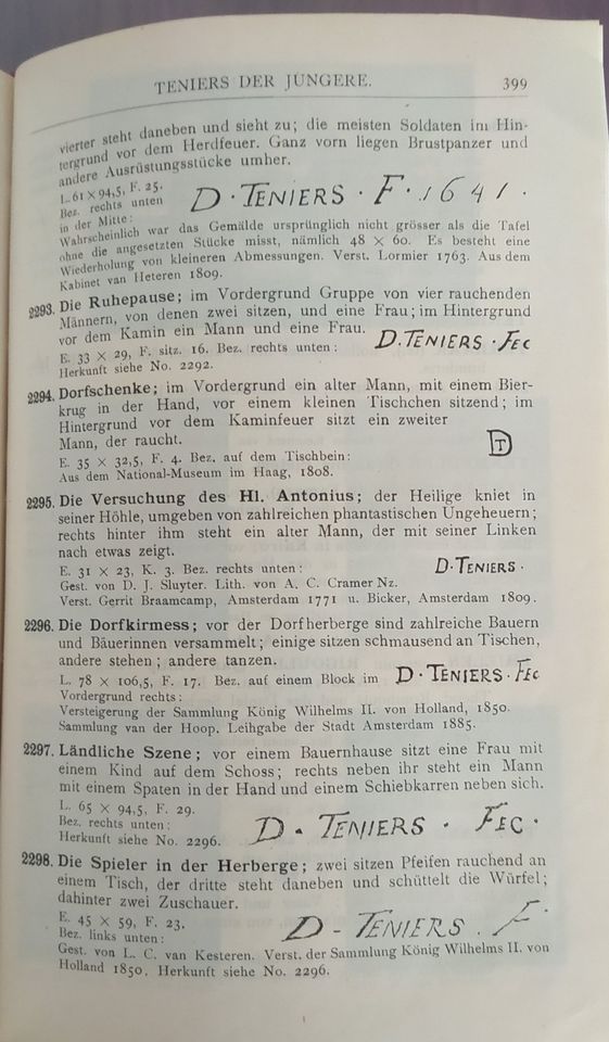 Gemälde Katalog Reichsmuseum Amsterdam von 1920 in Duisburg