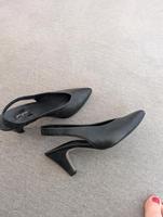 Slingpumps schwarz Leder Nordrhein-Westfalen - Uedem Vorschau