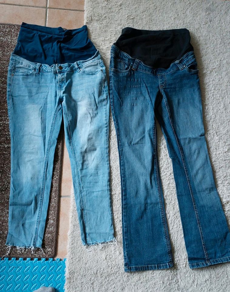 2x Umstandshose lange Jeans Gr. 38 M Schwangerschaft in Mönchengladbach