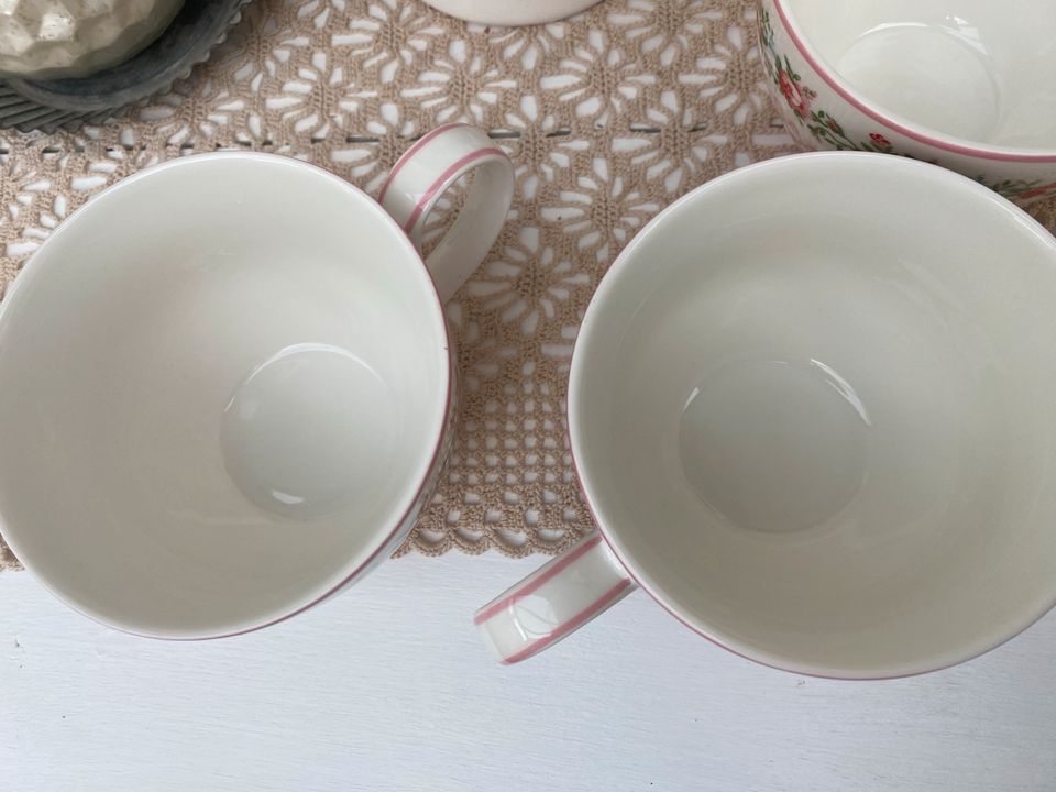 Greengate Gabby white Teacups in Krautheim