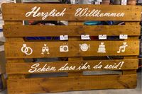 Schild Willkommensschild Palette Hochzeit Rheinland-Pfalz - Lahnstein Vorschau