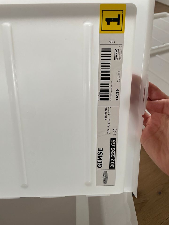 Bettkasten Kunststoff Box Ikea Gimse 65x70cm in Elzach