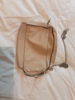 Tasche crossbody Leder Creme upcycling  mit Silberkette Hamburg-Nord - Hamburg Winterhude Vorschau