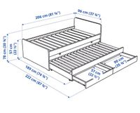 ✅ Ikea SLÄKT Bett & Unterbett+Aufbewahrung+Zubehör,90x200 cm Geni Rheinland-Pfalz - Ludwigshafen Vorschau