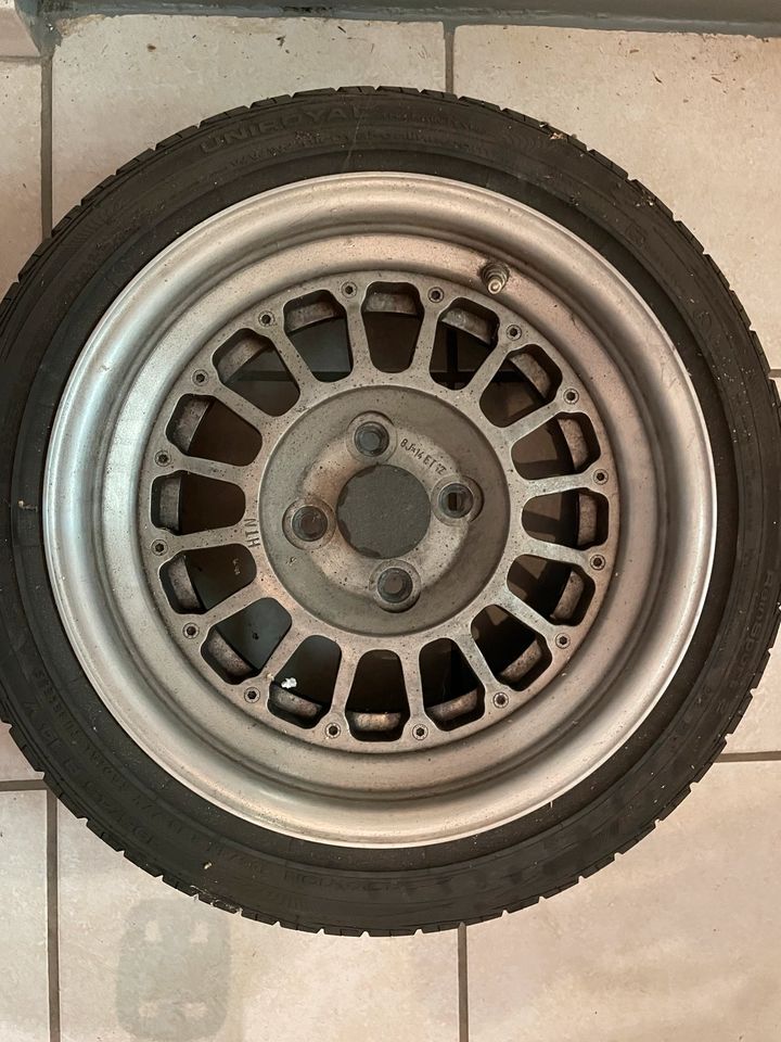 3 x HTN Rennsport Felgen 4x100 ET12/13 3-Teilig in Möhnsen