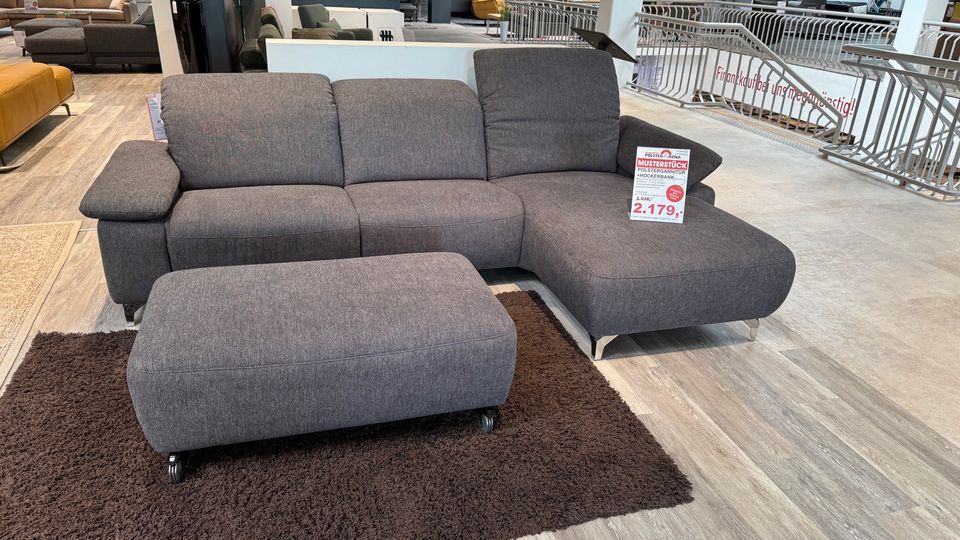 Musterring MR 370 Polstergarnitur Sofa mit Hocker PolsterArena in Dormagen