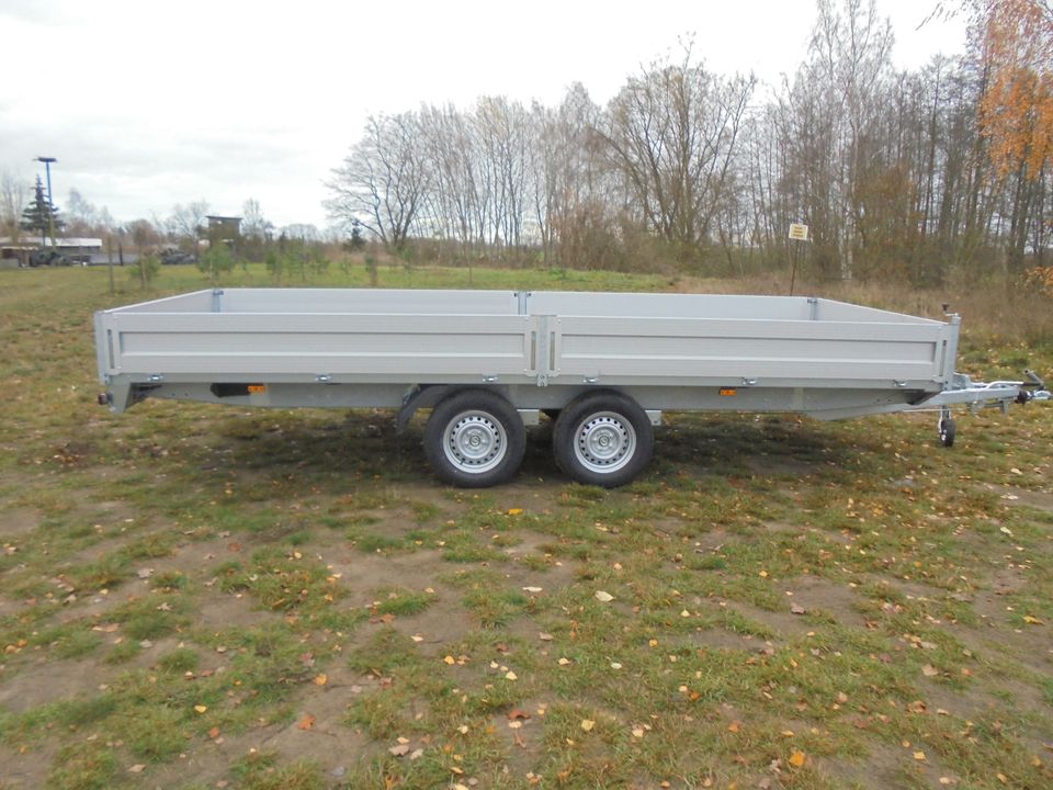 Böckmann Alu Pkw Anhänger Hochlader 5,1 x 2,1m 2700 kg,NEU in Großderschau