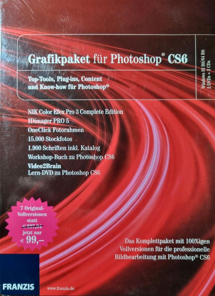 Grafikpaket für Photoshop CS6, NIK ColorEfex Pro, IDimager Pro .. in Mitterteich