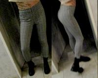 Vila karierte kuschelige high waist Leggings schwarz weiß S Nordrhein-Westfalen - Dinslaken Vorschau