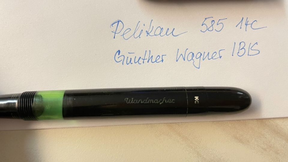 Pelikan Kolbenfüller Füller 585 Gold 14C Günther Wagner IBIS in Hamburg