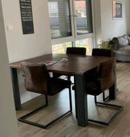 Esszimmer Tisch Buche gebeizt Unikat 1,4 m * 1 m * 4cm und 4 Stüh Herzogtum Lauenburg - Geesthacht Vorschau