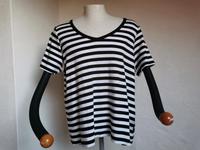 In Linea Shirt T-Shirt Baumwolle gestreift schwarz weiß Gr.3XL Niedersachsen - Buxtehude Vorschau