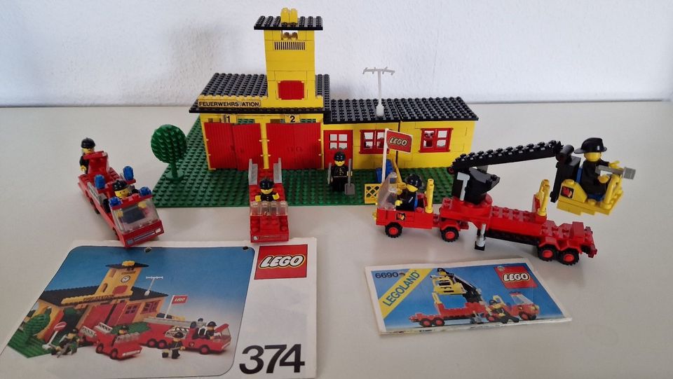 Lego 374 & 6690 Feuerwehr Feuerwache Snorkel Pumper in Böhl-Iggelheim