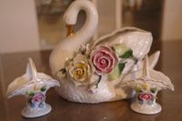 Schwan Vase Minivasen Tischdeko Blumen Hochzeit von 1957 Nachlass Brandenburg - Rathenow Vorschau