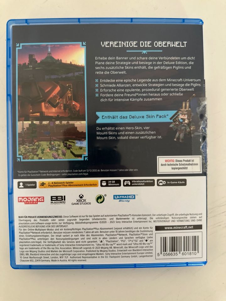 PlayStation 5 Minecraft Legends Deluxe Edition neu in Braunschweig