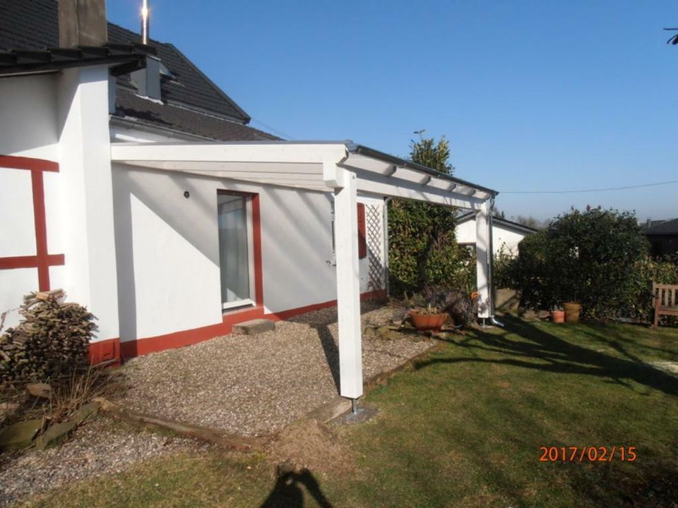 Terrassenüberdachung  6 x 4 m in Holz und Glas mit Montage in Bergisch Gladbach