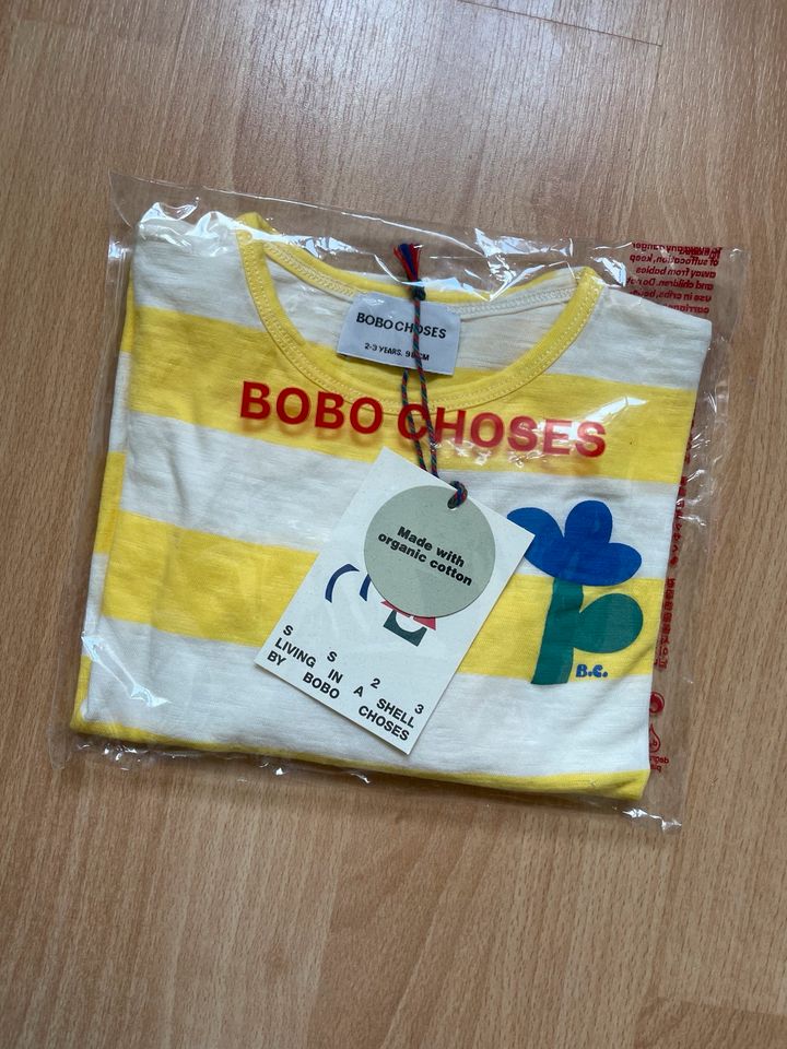 Bobo Choses Langarmshirt Stripes Long Gathered Sleeve 2-3 98 neu in Potsdam