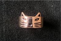 Goldener Ring mit Katzenohren, Katzen Ring Hessen - Darmstadt Vorschau