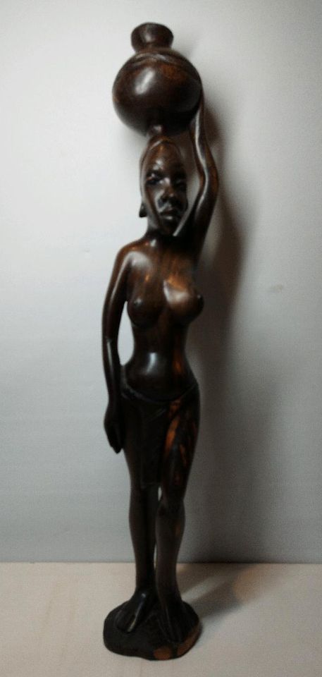 African Frau der Baule Holzfigur ca.55cm in Hanau