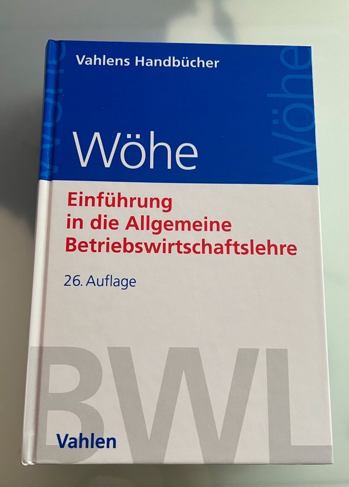 Wöhe Einführung in die Allgemeine Betriebswirtschaftslehre in Berlin