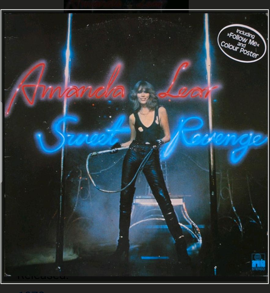 Sweet Revenge // Amanda Lear LP-1978 // Vinylschallplatte * in Leipzig