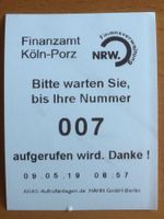 007-Wartemarke, kostet nur 1,0 Euro für den Versand !!! Köln - Porz Vorschau