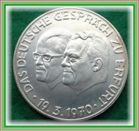 Silber Medaille Münze Brandt / Stoph >Das Deutsche Gespräch< Nordrhein-Westfalen - Bad Laasphe Vorschau