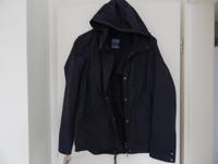 dunkelblaue Regenjacke mit Kapuze Herzogtum Lauenburg - Geesthacht Vorschau